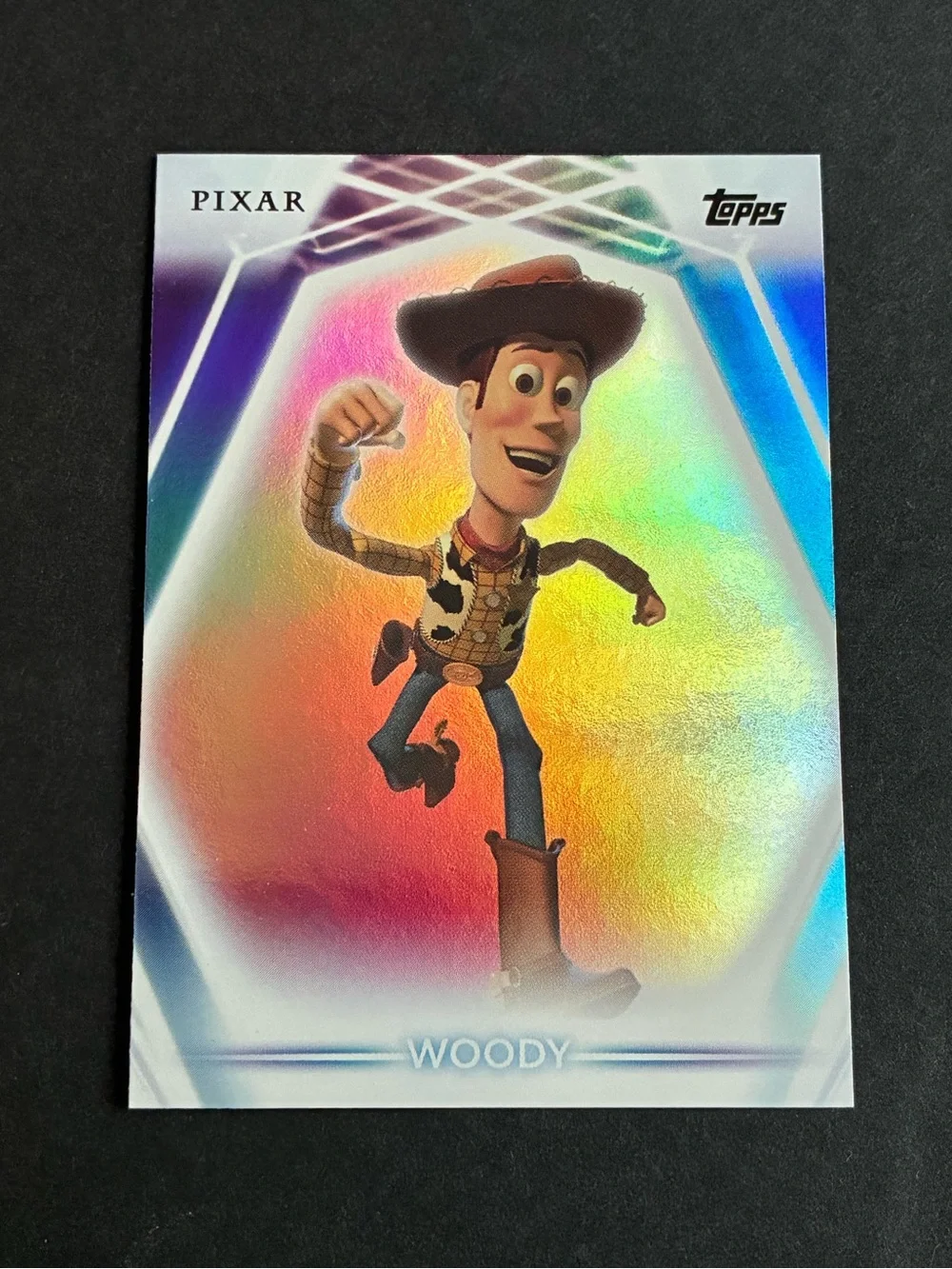 2026 Topps Disney Neon Woody #32 Refractor Toy Story Card